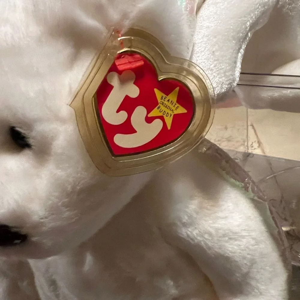 VERY RARE FIND Ty White “Halo” Beanie Baby and Buddy. 😇🪽